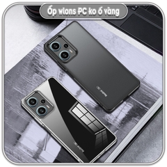 Ốp chống sốc wlons cho Redmi Note 12 Turbo - Poco F5, lưng PC không ố vàng