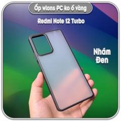 Ốp chống sốc wlons cho Redmi Note 12 Turbo - Poco F5, lưng PC không ố vàng