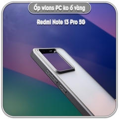 Ốp chống sốc wlons cho Redmi Note 13 Pro 5G, lưng PC không ố vàng
