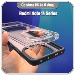 Ốp chống sốc wlons cho Redmi Note 14 Series, lưng PC không ố vàng