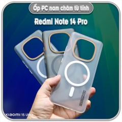 Ốp PC mỏng cho Redmi Note 14 Pro, có nam châm sạc từ tính