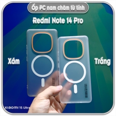 Ốp PC mỏng cho Redmi Note 14 Pro, có nam châm sạc từ tính