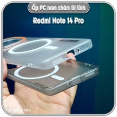 Ốp PC mỏng cho Redmi Note 14 Pro, có nam châm sạc từ tính
