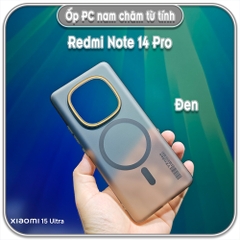 Ốp PC mỏng cho Redmi Note 14 Pro, có nam châm sạc từ tính