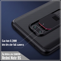 Ốp lưng cho Xiaomi Redmi Note 9S - Redmi Note 9 Pro Nillkin CamShield che camera