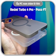 Ốp PC mỏng cho Redmi Turbo 4 Pro - Poco F7, có nam châm sạc từ tính