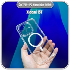 Ốp lưng TPU + PC có nam châm sạc từ tính cho Xiaomi 15T - 15T Pro