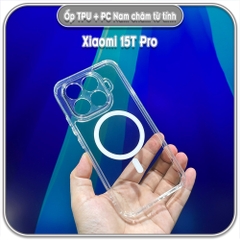 Ốp lưng TPU + PC có nam châm sạc từ tính cho Xiaomi 15T - 15T Pro