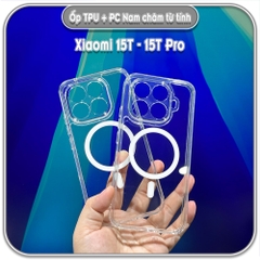 Ốp lưng TPU + PC có nam châm sạc từ tính cho Xiaomi 15T - 15T Pro