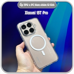 Ốp lưng TPU + PC có nam châm sạc từ tính cho Xiaomi 15T - 15T Pro