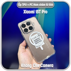 Ốp lưng TPU + PC có nam châm sạc từ tính cho Xiaomi 15T - 15T Pro