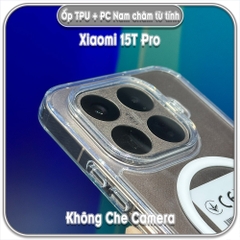 Ốp lưng TPU + PC có nam châm sạc từ tính cho Xiaomi 15T - 15T Pro