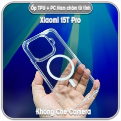 Ốp lưng TPU + PC có nam châm sạc từ tính cho Xiaomi 15T - 15T Pro