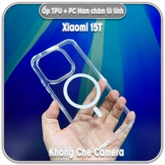 Ốp lưng TPU + PC có nam châm sạc từ tính cho Xiaomi 15T - 15T Pro