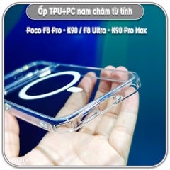Ốp TPU + PC Poco F8 Pro - K90  / F8 Ultra - K90 Pro Max, nam châm sạc từ tính