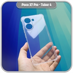 Ốp lưng cho Xiaomi Poco X7 Pro - Turbo 4 TPU Trong Suốt Che Camera