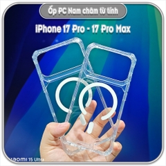 Ốp lưng TPU + PC sạc Magsafe cho iPhone 17 - 17 Pro - 17 Pro Max - iPhone Air có màn loa chống bụi