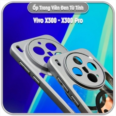 Ốp trong viền đen cho Vivo X300 - X300 Pro, có nam châm sạc từ tính