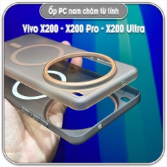 Ốp PC mỏng cho Vivo X200 - X200 Pro - X200 Ultra, có nam châm sạc từ tính