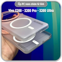 Ốp PC mỏng cho Vivo X200 - X200 Pro - X200 Ultra, có nam châm sạc từ tính