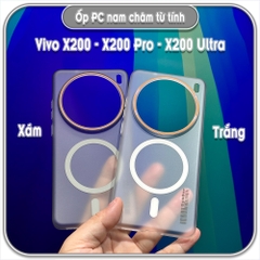 Ốp PC mỏng cho Vivo X200 - X200 Pro - X200 Ultra, có nam châm sạc từ tính