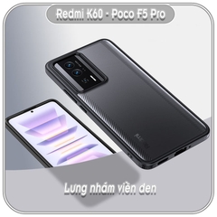 Ốp chống sốc wlons cho Redmi K60-60 Pro-60E - Poco F5 Pro, lưng PC không ố vàng