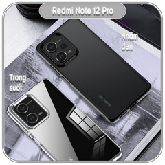 Ốp chống sốc wlons cho Redmi Note 12 Pro, lưng PC không ố vàng