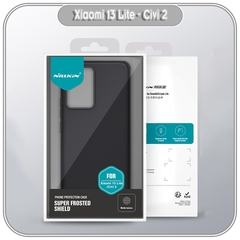 Ốp lưng cho Xiaomi 13 Lite - Civi 2 Super Frosted Shield Pro nhựa PC cứng Nillkin