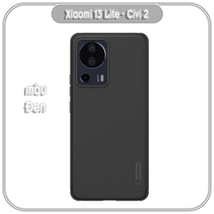 Ốp lưng cho Xiaomi 13 Lite - Civi 2 Super Frosted Shield Pro nhựa PC cứng Nillkin