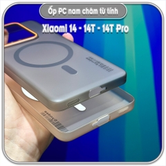 Ốp PC mỏng cho Xiaomi 14 - 14T - 14T Pro, có nam châm sạc từ tính