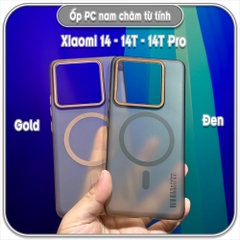 Ốp PC mỏng cho Xiaomi 14 - 14T - 14T Pro, có nam châm sạc từ tính