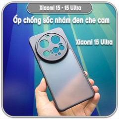 Ốp lưng chống sốc Xiaomi 15 - 15 Ultra, nhám đen che camera