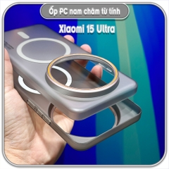 Ốp PC mỏng cho Xiaomi 15 Ultra, có nam châm sạc từ tính
