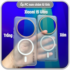 Ốp PC mỏng cho Xiaomi 15 Ultra, có nam châm sạc từ tính