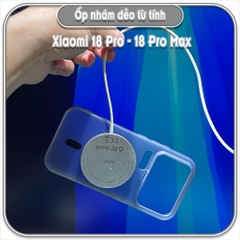 Ốp PP nhám dẻo Xiaomi 18 Pro - 18 Pro Max, nam châm sạc từ tính