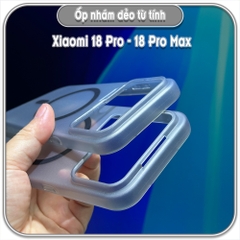 Ốp PP nhám dẻo Xiaomi 18 Pro - 18 Pro Max, nam châm sạc từ tính