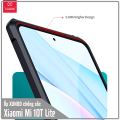Ốp lưng cho Xiaomi Mi 10T Lite - Redmi Note 9 Pro 5G chống sốc trong viền nhựa dẻo XunDD