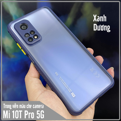 Ốp lưng cho Xiaomi Mi 10T Pro 5G trong viền màu che camera 4 Gốc chống sốc