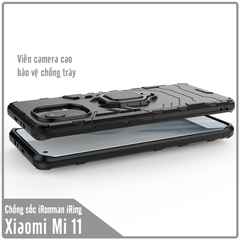 Ốp lưng cho Xiaomi Mi 11 iRON MAN IRING Nhựa PC cứng viền dẻo chống sốc