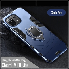 Ốp lưng cho Xiaomi Mi 11 Lite 4G - 5G iRON MAN IRING Nhựa PC cứng viền dẻo chống sốc