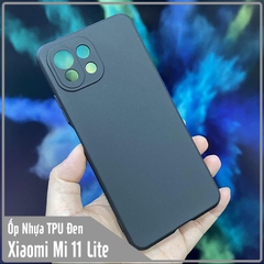 Ốp lưng cho Xiaomi Mi 11 Lite TPU dẻo đen nhám, che Camera