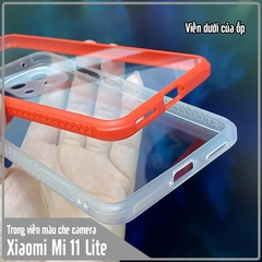 Ốp lưng Xiaomi Mi 11 Lite 4G - 5G trong viền màu che camera 4 Góc chống sốc