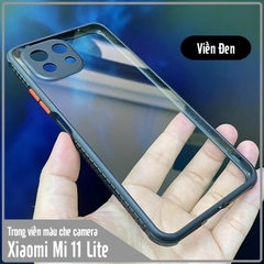 Ốp lưng Xiaomi Mi 11 Lite 4G - 5G trong viền màu che camera 4 Góc chống sốc