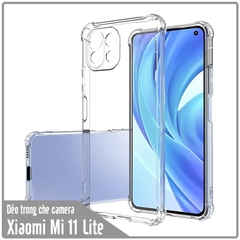 Ốp lưng cho Xiaomi Mi 11 Lite TPU Trong Suốt Che Camera