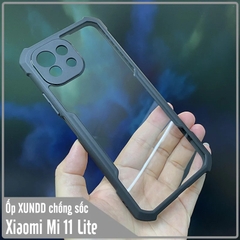 Ốp lưng cho Xiaomi Mi 11 Lite chống sốc trong viền nhựa dẻo XunDD