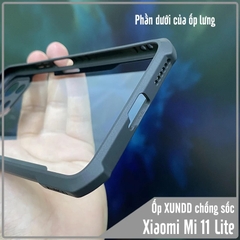 Ốp lưng cho Xiaomi Mi 11 Lite chống sốc trong viền nhựa dẻo XunDD