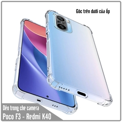 Ốp lưng TPU cho Xiaomi Poco F3 - Redmi K40 dẻo Trong Suốt Che Camera