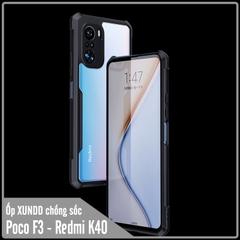 Ốp lưng cho Xiaomi Poco F3 - Redmi K40 chống sốc trong viền nhựa dẻo XunDD