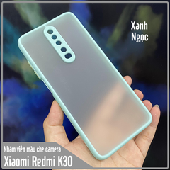 Ốp lưng cho Xiaomi Redmi K30 - Redmi K30 5G trong nhám viền màu che camera