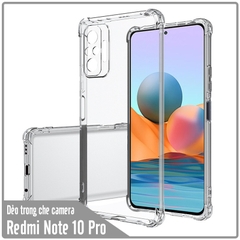 Ốp lưng cho Xiaomi Redmi Note 10 Pro TPU Trong Suốt Che Camera